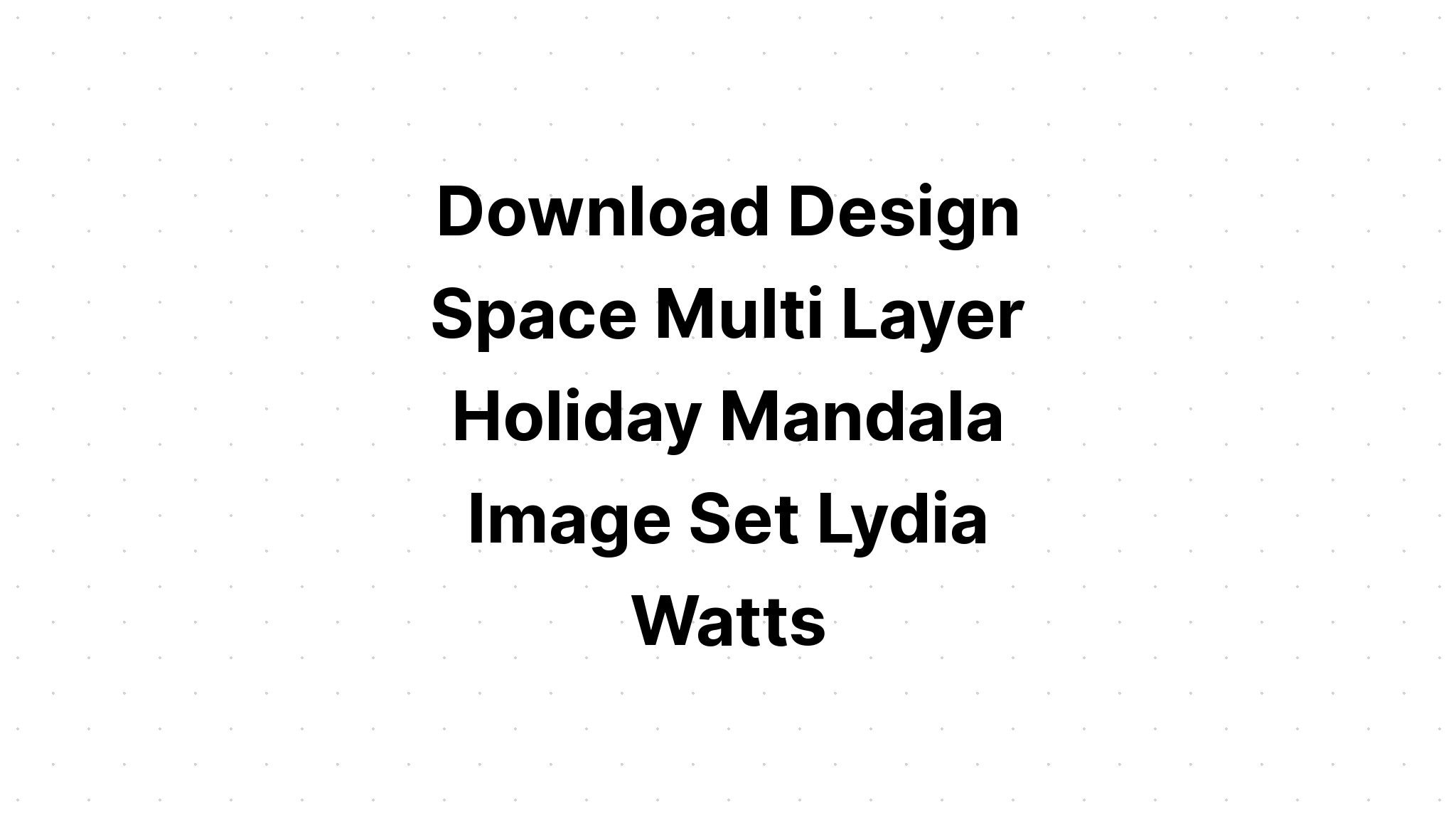 Download Multi Layered Christmas Tree Mandala Layered Svg Free - Free SVG Cut File